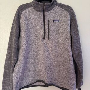 Patagonia Heathered Gray Fleece Pullover
